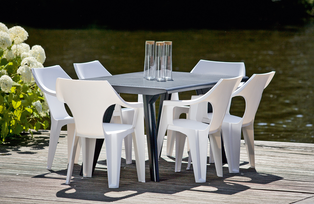 Стул пластиковый Keter Dante Low Back (белый)