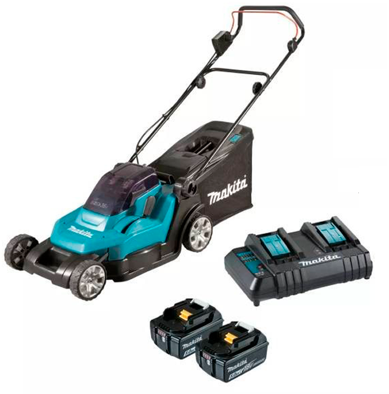 Аккумуляторная газонокосилка Makita DLM 432 CT2 Аккумуляторная газонокосилка Makita DLM 432 CT2