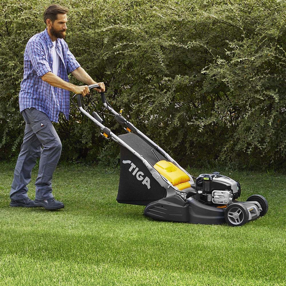 Бензиновая газонокосилка STIGA Twinclip 50 SVEQ B