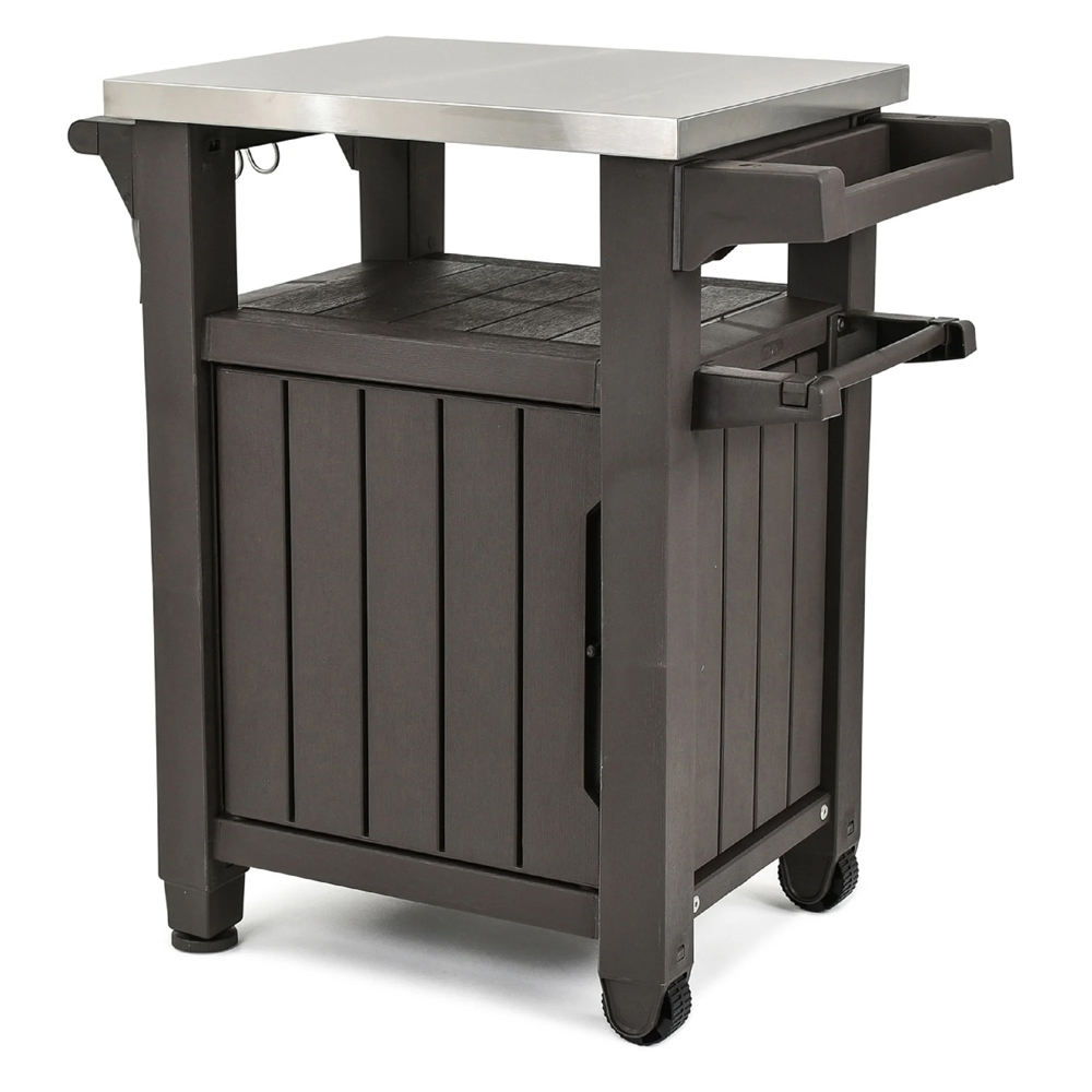 Столик для гриля Keter Unity Storage Buffet (Юнити Сторэйдж Баффет), коричневый