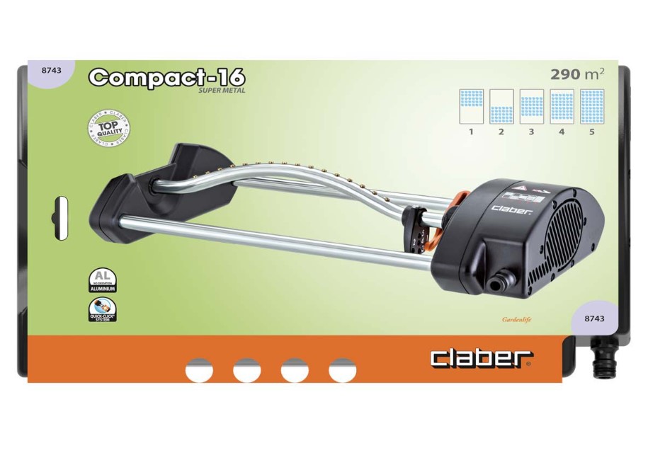 Дождеватель осциллирующий Claber COMPACT-16