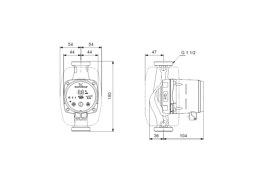 Циркуляционный насос Grundfos Alpha3 25-80 (98890812)