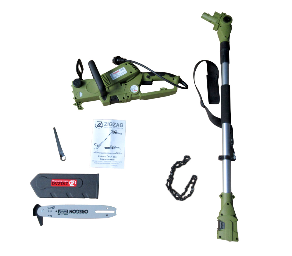 Электрический высоторез / цепная пила ZIGZAG ECP 106